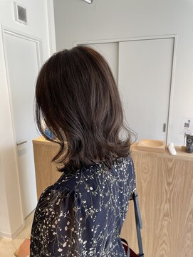 トリート 船堀店(TREAT) ミディアムボブ×スモーキーブラウン_TREAT船堀