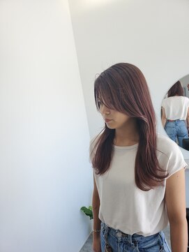 トイロ(toiro) ピンクベージュ×顔回りレイヤー