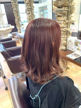 リー 甲子園(Lee) ブリーチなし！ピンクブラウンカラー