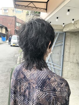 プレデフリュー 北白川本店(PUREE de FLEURS) ツイストスパイラル風ウルフスタイル