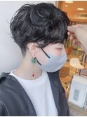 【morio原宿】刈り上げマッシュ女子　ニュアンスくせ毛パーマ