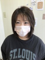 フープ(hoop)&nbsp;前下がりグラデーションボブ