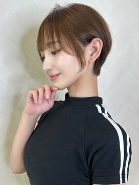 ロンド ストラーダ 心斎橋(Lond strada) ショート×ハイライト白髪ぼかし×マチルダボブ[心斎橋]