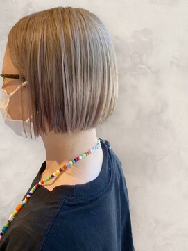 エメバイサワ(Aimer by sawa) 20代30代40代大人可愛いアッシュベージュダブルカラー美肌