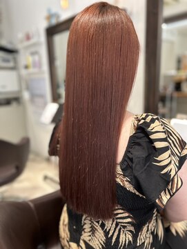 プールブー ネクスト(Pour Vous NEXT) ブリーチなしオレンジレッドブラウン