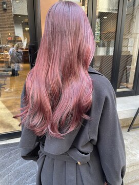 コフィー バイ メルト 吉祥寺(cofy by melt) 【松本咲花】ダブルカラーチェリーレッド暖色春カラー韓国ヘア