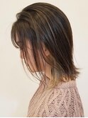 チラ見えインナーカラーがポイント★クールミディ