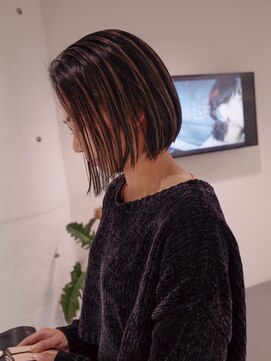 レフ(LEF) ボブ/ハイライト/アンブレラ/切りっぱなし/ケアブリーチ