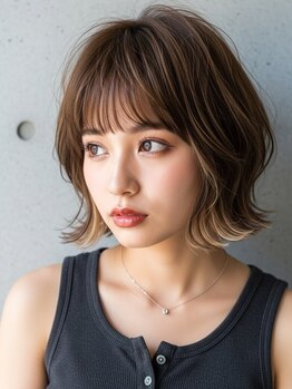 ダメージレスに旬なカラーを再現♪艶のあるワンランク上の仕上がりに。