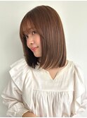髪質改善/ココアベージュ/内巻きボブ/小顔ヘア20代30代◎p川口