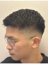 ヒロギンザ 難波店(HIRO GINZA)&nbsp;フェードアップバング／バーバー／難波／メンズ