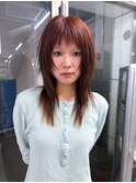 ☆顔周りレイヤーカットハッシュカットシャギーレイヤーウルフ