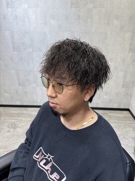 ギブ 豊田市駅店(GIVE) ショートマッシュツイストスパイラルパーマメンズマッシュパーマ