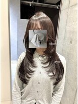 ジーナ 渋谷神南(Zina)&nbsp;［amika指名］チョコレートブラウンカラー/レイヤーカット