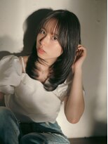 ベレッタ 楠葉店(veretta.) 内巻きミディアム/シースルーバング/透明感カラー/夏ヘア/好印象