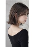 大人可愛い切りっぱなしボブ