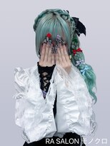 アールエーサロンモノクロ 秋葉原(RA SALON モノクロ) 【推し活ヘアメ】編みカチュサイドポニー