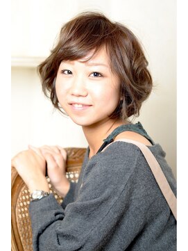 シェア(SHARE hair make works) ゆるクシュ甘めボブ