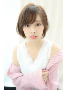 キャンバス バイ ネオリーブ 横浜西口(Canvas by neo.) 大人可愛い　ショートボブ　簡単スタイリング　ニュアンスパーマ