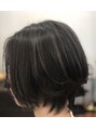 アグ ヘアー マーカ 鹿児島中央駅店(Agu hair marka)&nbsp;前下がりグラデーションボブにハイライトカラーで立体感
