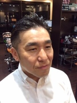 ヘアクリニックカルム 日暮里(Hair Clinic Calme) 七三オールバックツーブロックスタイル<理容室>[日暮里/メンズ]