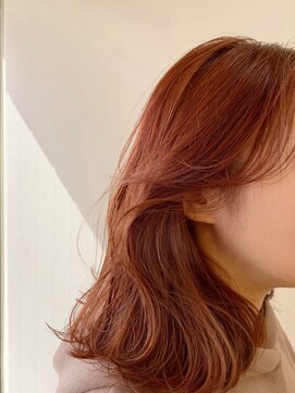 ピズム(PISM) ウェーブボブ/オレンジブラウン/整体ヘッドスパ