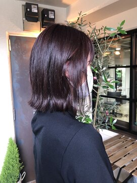 アル(AL) 【AL】小栗春花　ミディアムボブ × ピンクブラウン