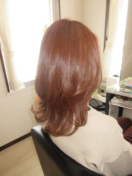 コアフィールフィス(COIFFURE fils) 《見附 今町》M3D ナチュラルピンク セミロング