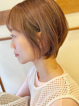 グラニュー(granew) 似合わせカット耳かけベビーバングアースカラー