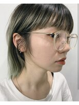 ミントグリーンのハイライト