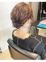 フィオーレ ヘアデザイン(FIORE hair design)&nbsp;ボブアレンジ　シニヨン　お呼ばれ