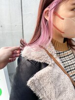 エミス バイ メルト 吉祥寺(emis by melt)&nbsp;【堀惠】インナーカラーイヤリングカラーピンク20代30代40代