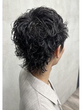 ダズルヘアーエイチ(DAZZLE hair H) 尾崎指名/ショートウルフ×スパイラルパーマ