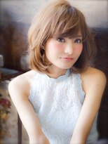 ラゴム 池袋(LAGOM)&nbsp;切りっぱなしボブ/美髪/ピンクブラウン[池袋/髪質改善]