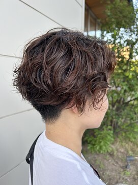 ファースト 長町店(first) パーマをかけて、ふんわりショート