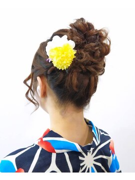 ベルグロー 北新地上通り店(BELLEGROW) 浴衣ヘアアレンジ