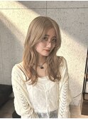 ミルクティーベージュ×レイヤーカット【野上翔平】