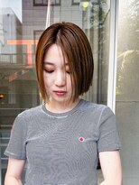 カノエ 山口小郡店(canoe) リーフブラウン/切りっぱなしボブ