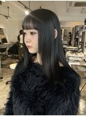 ブルーブラック/フェイクブラック/暗髪/艶髪/髪質改善/韓国ヘア