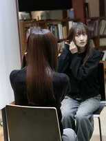 アナンダ(ananda) ブリーチ毛をトリートメントで補修＋まとまりを出したロング。