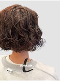 原宿ボブパーマスパイラルパーマくせ毛風パーマニュアンスパーマ