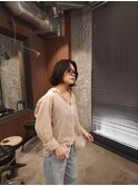 クラシカルなカーリーミニボブ