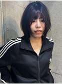 南堀江 レイヤーボブ ダークブラウン
