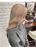ロング×ホワイトカラー