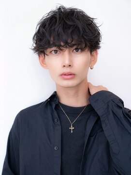 ハバナ 新宿(HAVANA) 無造作ヘア/黒髪/ソフトツーブロック/センターパート