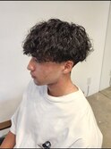 刈り上げマッシュ波巻きツイストスパイラルパーマ
