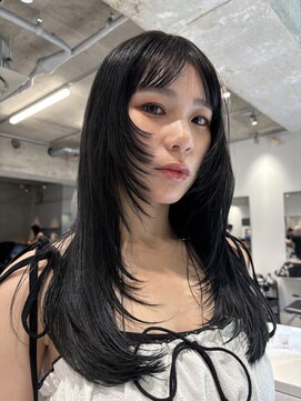 フィルムス 表参道(FILMS) 暗めカラー/姫カットレイヤー/マロンベージュ/くすみベージュ