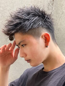 エルマーク 京都河原町(L-MARK) スキンフェードクロップ短髪バーバーアップバングツーブロック