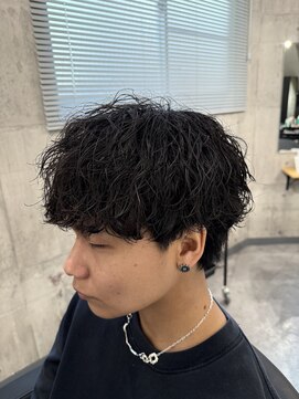 ビカムメンズヘアー 栄店(become men's hair) 縦落ちパーマ