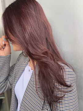 エアー 青山(AIR) ダークピンク/ロングレイヤーカット/暖色カラー/髪質改善